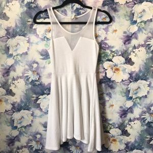 White flowy dress